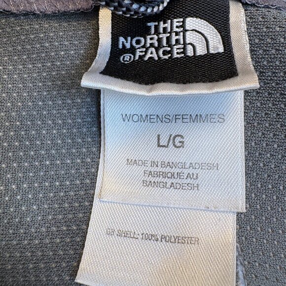 The North Face WindWall Fleece Jacket Full Zip Light Blue Womens Large - Picture 4 of 7